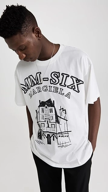 MM6 Maison Margiela Logo T-Shirt 1 MM6 Maison Margiela Logo T-Shirt
