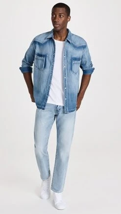 MOUSSY VINTAGE Mvm Cut-Off Denim Shirt -Reberio Fashion Store mouss302501af57 1680293905605 2 0. UX357 QL90