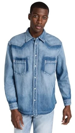 MOUSSY VINTAGE Mvm Cut-Off Denim Shirt -Reberio Fashion Store mouss302501af57 1680293905786 2 0. UX357 QL90