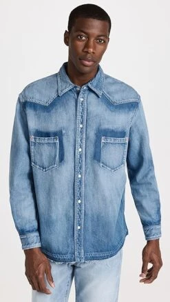 MOUSSY VINTAGE Mvm Cut-Off Denim Shirt -Reberio Fashion Store mouss302501af57 1680293905884 2 0. UX357 QL90