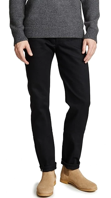 Naked & Famous Weird Guy Solid Black Selvedge 6 Naked & Famous Weird Guy Solid Black Selvedge - Image 6
