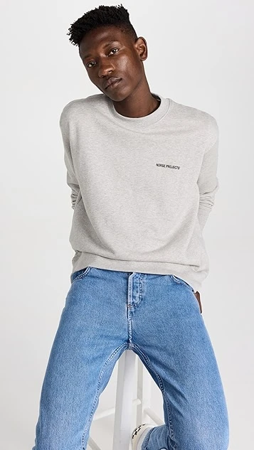 Norse Projects Arne Logo Sweatshirt 2 Norse Projects Arne Logo Sweatshirt - Image 2