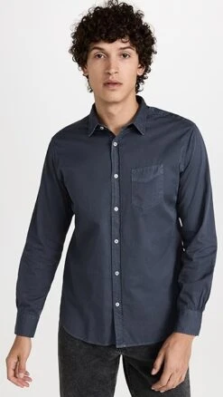 Officine Generale Lipp Pigment Dye Twill Shirt