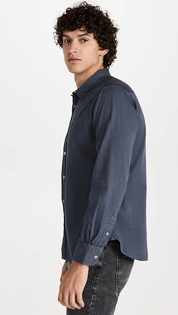 Officine Generale Lipp Pigment Dye Twill Shirt 3 Officine Generale Lipp Pigment Dye Twill Shirt - Image 3