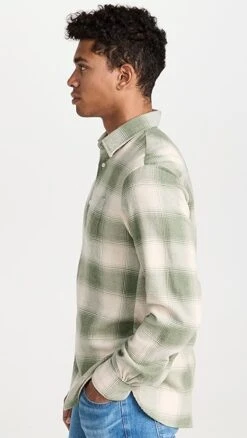 Officine Generale Giacomo Brushed Shirt -Reberio Fashion Store ogene301721e1ad 1661971683951 2 0. UX357 QL90