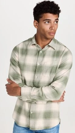 Officine Generale Giacomo Brushed Shirt -Reberio Fashion Store ogene301721e1ad 1661971684211 2 0. UX357 QL90