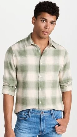 Officine Generale Giacomo Brushed Shirt