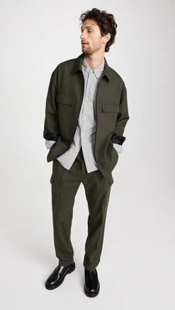 Officine Generale Emory Contrast Stitch Shirt -Reberio Fashion Store ogene3017897842 1673653224184 2 0. UX357 QL90