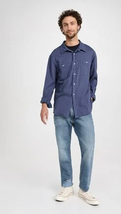 Officine Generale Dante Jersey Shirt -Reberio Fashion Store ogene301811345e 1670423810312 2 0. UX357 QL90