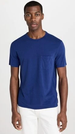 Officine Generale Tee Pocket Pigment Dye Lyocell Cotton Tee -Reberio Fashion Store ogene3018416461 1675285769363 2 0. UX357 QL90