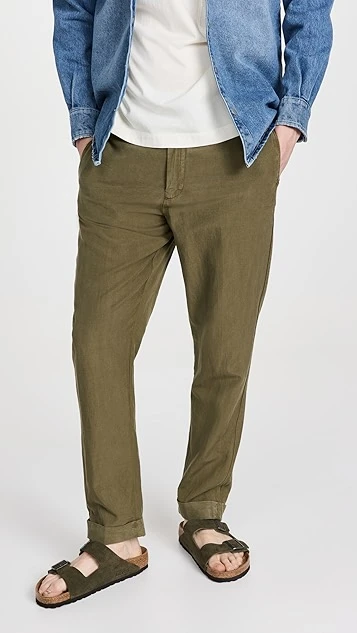 Officine Generale Joseph Garment Dye Linen Cotton Pants 1 Officine Generale Joseph Garment Dye Linen Cotton Pants