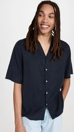 Officine Generale Eren Shirt Pgmt Dye Lyocell