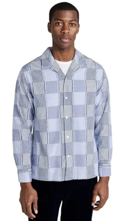 Officine Generale Eren Multicheck Reverse Shirt -Reberio Fashion Store ogene301931a98a 1675291630037 2 0. UX357 QL90