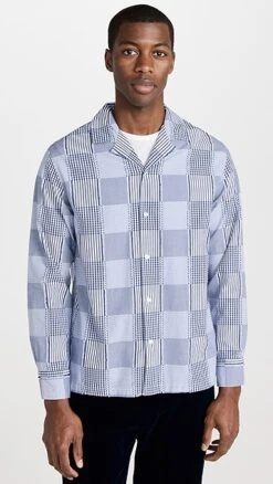Officine Generale Eren Multicheck Reverse Shirt