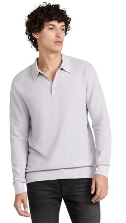 Onia Waffle Cotton Cashmere Polo -Reberio Fashion Store oniaa3047810495 1666809846135 2 0. UX357 QL90