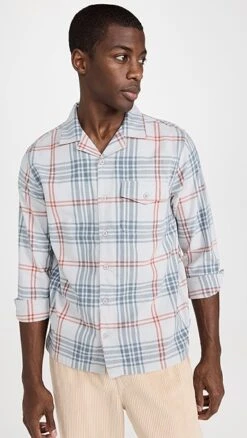 Onia Flannel Convertible Overshirt