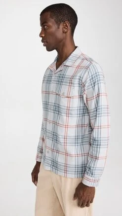 Onia Flannel Convertible Overshirt -Reberio Fashion Store oniaa3048394520 1669751844635 2 0. UX357 QL90