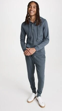 Onia Waffle Half Button Hoodie -Reberio Fashion Store oniaa3048594520 1667494819469 2 0. UX357 QL90