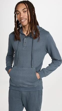 Onia Waffle Half Button Hoodie -Reberio Fashion Store oniaa3048594520 1667494819731 2 0. UX357 QL90