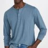 Onia Slub Scallop Long Sleeve Henley