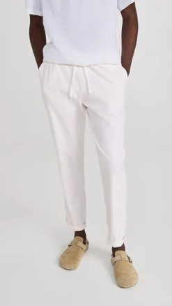 Onia Stretch Linen Pull-On Pants -Reberio Fashion Store oniaa30534102ca 1672763245332 2 0. UX357 QL90