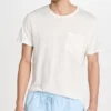 Onia Short Sleeve Linen Pocket T-Shirt