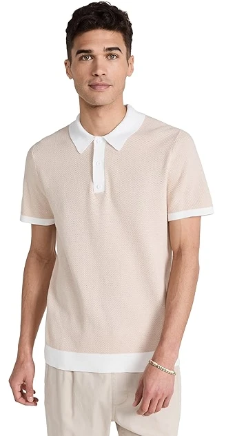 Onia Cotton Textured Knit Polo 6 Onia Cotton Textured Knit Polo - Image 6