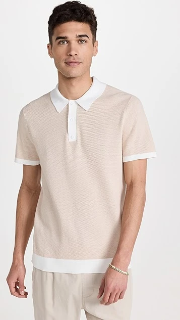 Onia Cotton Textured Knit Polo 7 Onia Cotton Textured Knit Polo - Image 7