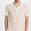 Onia Cotton Textured Knit Polo