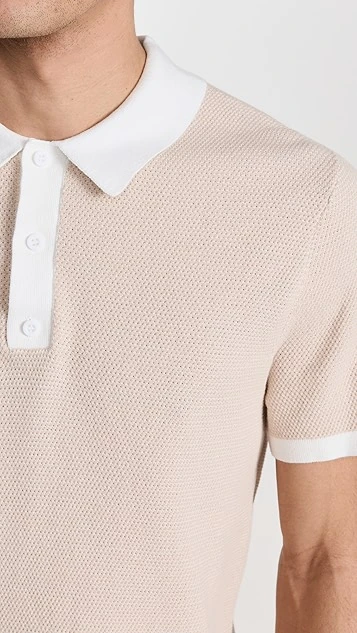 Onia Cotton Textured Knit Polo 5 Onia Cotton Textured Knit Polo - Image 5