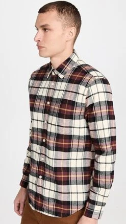 Portuguese Flannel Board Plaid Button Down Shirt -Reberio Fashion Store pflan3021210026 1664288138160 2 0. UX357 QL90