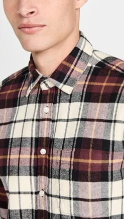 Portuguese Flannel Board Plaid Button Down Shirt -Reberio Fashion Store pflan3021210026 1664288138314 2 0. UX357 QL90