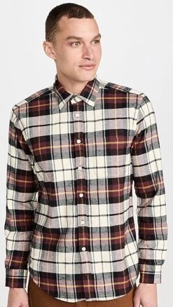 Portuguese Flannel Board Plaid Button Down Shirt -Reberio Fashion Store pflan3021210026 1664288139991 2 0. UX357 QL90
