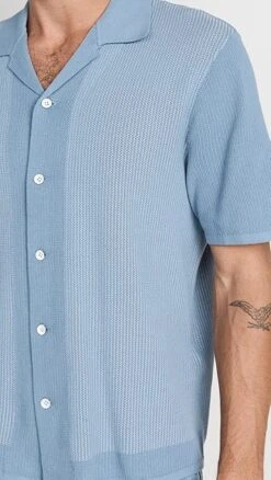 Rag & Bone Harvey Knit Camp Shirt -Reberio Fashion Store ragbo4642211629 1668443919775 2 0. UX357 QL90