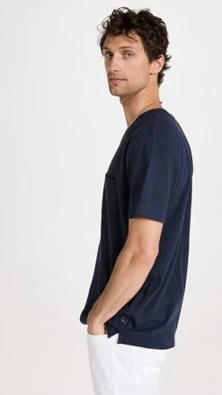 Rag & Bone Linen Blend Miles Tee -Reberio Fashion Store ragbo464611f24a 1681750147499 2 0. UX357 QL90