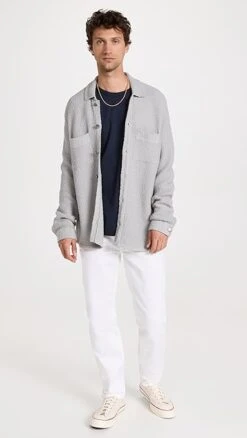 Rag & Bone Linen Blend Miles Tee -Reberio Fashion Store ragbo464611f24a 1681750147644 2 0. UX357 QL90