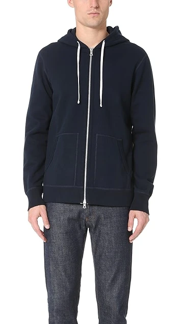 Reigning Champ Mid Weight Terry Full Zip Hoodie 1 Reigning Champ Mid Weight Terry Full Zip Hoodie