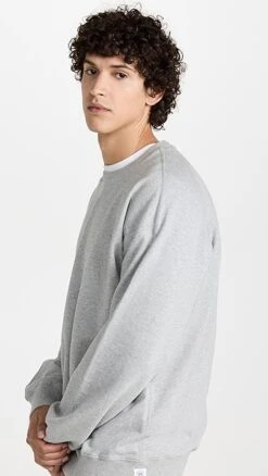 Reigning Champ Midweight Terry Relaxed Crewneck -Reberio Fashion Store reign3061955329 1667593379074 2 0. UX357 QL90