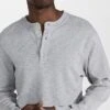 Reigning Champ Slub Long Sleeve Henley Tee