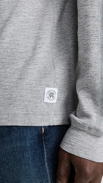 Reigning Champ Slub Long Sleeve Henley Tee 5 Reigning Champ Slub Long Sleeve Henley Tee - Image 5