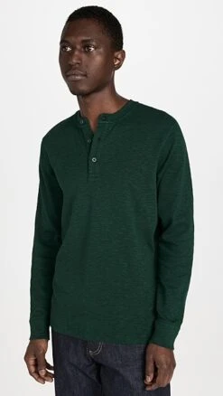 Reigning Champ Slub Long Sleeve Henley -Reberio Fashion Store reign3063056909 1671128441703 2 0. UX357 QL90