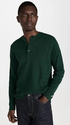 Reigning Champ Slub Long Sleeve Henley