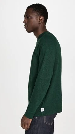 Reigning Champ Slub Long Sleeve Henley -Reberio Fashion Store reign3063056909 1671128441874 2 0. UX357 QL90