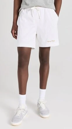 Reigning Champ Script Mesh Shorts