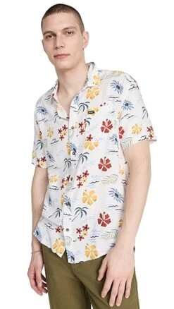 RVCA Will Travel Short Sleeve Shirt -Reberio Fashion Store rvcaa3117812298 1678314251359 2 0. UX357 QL90