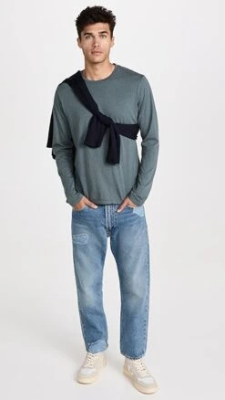 Save Khaki Heather Crew Tee -Reberio Fashion Store savek3027912417 1665779363265 2 0. UX357 QL90