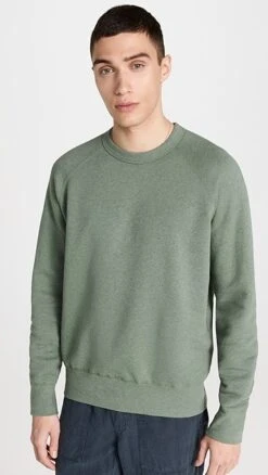 Save Khaki Heather Fleece Reversible Crew Sweater -Reberio Fashion Store savek3028913094 1683569971635 2 0. UX357 QL90