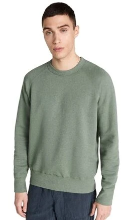 Save Khaki Heather Fleece Reversible Crew Sweater -Reberio Fashion Store savek3028913094 1683569972989 2 0. UX357 QL90