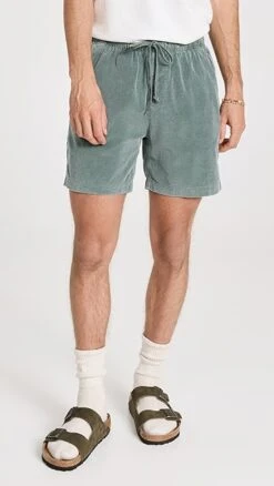 Save Khaki Corduroy Easy Shorts