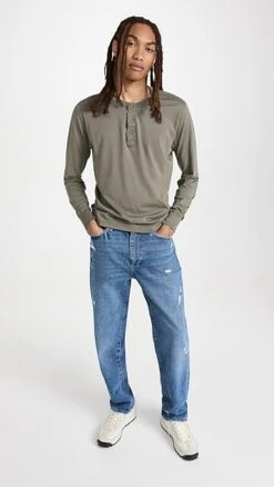 Save Khaki Supima Henley